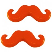 Moustache kraal - Oranje rood